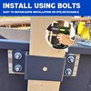 Lonffery Trailer Stake Pocket - 8PCS Trailer Side 2x4 Brackets