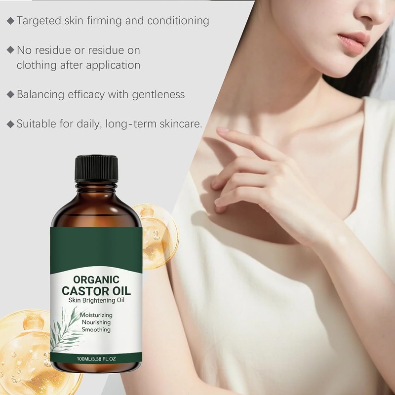 Aceite de ricino orgánico prensado en frío (2PCS)