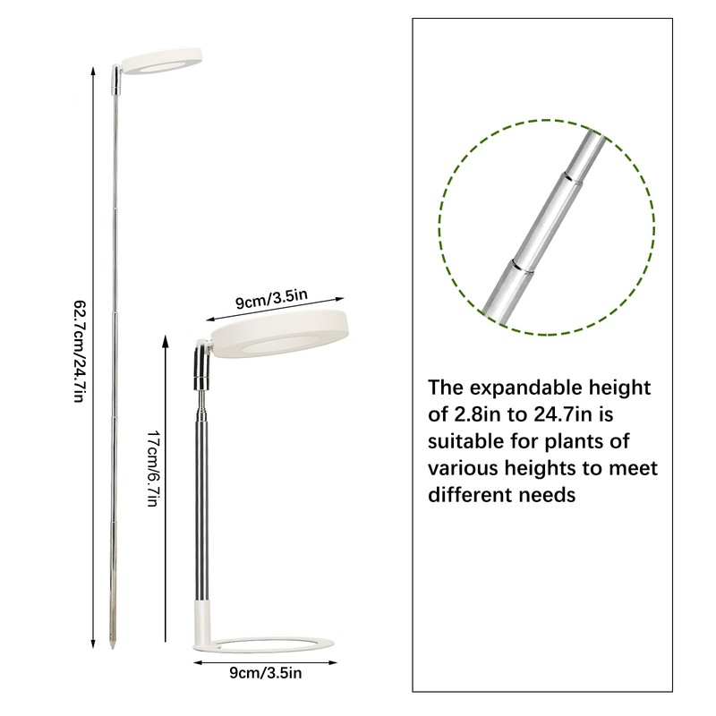 USB Plant Light Angel Ring with Timer Full Spectrum Sunlight