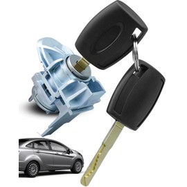 TIKSCIENCE Door Lock Cylinder with Key Compatible with Ford Fiesta 2011 2012 2013 2014 2015 2016 2017 2018 2019 Replace BE8Z-5421991-B, Front Left Driver Side Door Lock Cylinder