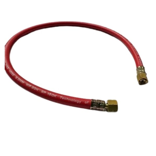Unbranded High-Pressure Rubber Hose Whip with Brass Ends for Industrial
