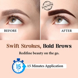 Indalo Black Eyebrow Henna Kit | Natural Brow Color Powder, Smudge-Proof & Water-Resistant, 100% Gray Coverage, Vegan, Cruelty-Free, Gentle Formula, 40 Applications