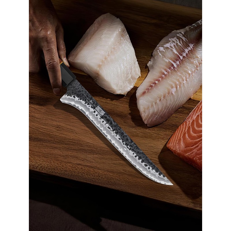 HOSHANHO 7 Inch Fillet Knife, Razor Sharp Hand Forged Boning