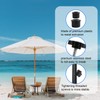 6pcs Umbrella Base Stand Replacement Parts, Black Plastic Umbrella Stand