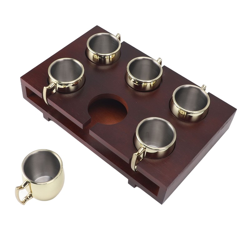 6Pcs Mule Mug Holder Set Sturdy Hammered Cocktail Drink Beer