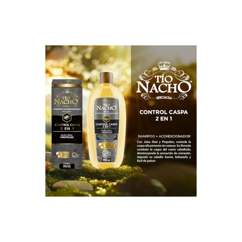 Tío Nacho 2 en 1. Shampoo + Acondicionador Anti Caspa