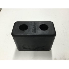 Belgrade Parts & Service, Inc. 2X IMXGT-2038 Reinforced Rubber Rectangular 2 Hole 6" x 3" x 4-1/4" Molded Dock Bumper Semi Commercial Truck Trailer Chassis Flatbed