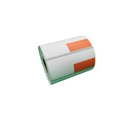 Zebra 2 5/8 x 1 1/8(2.25 x 1.25) inch Direct Thermal Polypropylene Labels 4000D, Orange(Left Top) Price tag, Direct Thermal Label, 500 Per Roll, 24 Rolls/Box