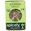 Spicely Organic Cumin Seeds Whole 0.50 Ounce ecoBox Certified Gluten