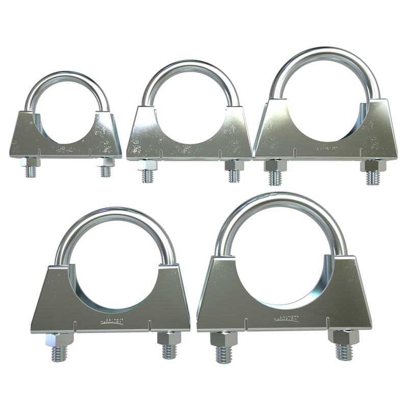 Pack of 2 M10 Pipe Clamp Diameter 90 mm