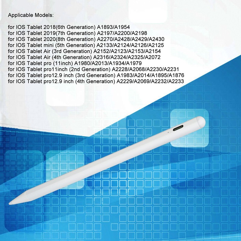 Active Stylus Pen with Palm Rejection Tilt Sensitive for IOS