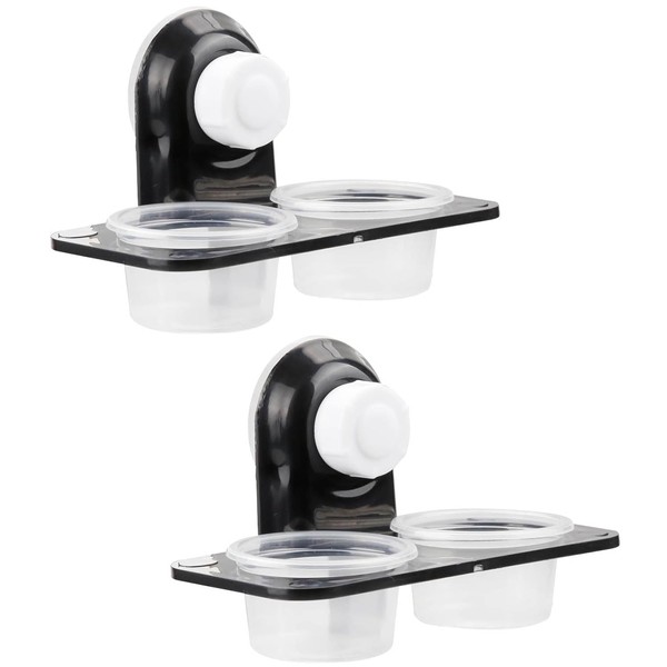 FIBOUND Pack of 2 Reptile Feeder Suction Cup, Gecko Feeder,