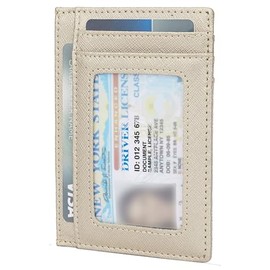 Slim RFID Blocking Credit Card Holder Minimalist Leather Front Pocket Small Wallet for Women Men