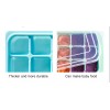 4PC-96pcs Silicone Ice Cube Tray with Lid - Multi-Functional, Easy