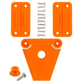 NeverBreak Igloo Cooler Replacement Hinge & Latch Set | High Strength Igloo Replacement Parts | Set of 2 Orange Hinges, 1 Orange Latch & Post with Screws