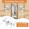 Probrico (4 Pack Wave Style Keyed Alike Entry Levers, Keyed