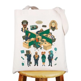 G2TUP Macrodata Refinement Tote Bag Mark & Helly & Dylan & Irving Gifts Macrodata Refinement Gifts Innie & Outie Shoulder Bag (4people TG CA)