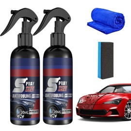 2Pcs Multi-Functional Coating Renewal Agent, 3 in 1 Ceramic Car Coating Spray, High Protection Quick Car Coating Spray Fast-Acting, Nanotechnology Plastic Parts Refurbish Agent-120ml