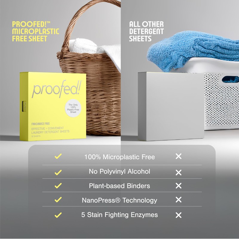 Proofed! Laundry Detergent Sheets, 32 Count, Sport Scent, The Only