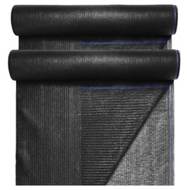 Wowangce 40% 6ft x 200ft Bulk Eyelets Shade Cloth Roll Sunblock Shade UV Resistant Net Windscreen Cover Fabric Roll for Garden Greenhouse Flower Plant Patio Kennel Canopy (Black)