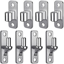 Insaga 304 Stainless Steel Gate Hinges Heavy Duty 600LB Capacity, 5/8'' Non-Welded One-Piece Design, Wall Mount Hinges for Farm Gates & Wooden Fences, 4Pack