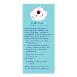 Benzal Gel Hidratante Íntimo Base Agua, Manzanilla y Aloe, 30g