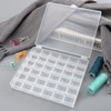 TRIXES 36 Compartment Plastic Bobbin and Spool Storage Case –