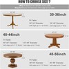 Highdi Tablecloth Washable Round 110 cm, Elastic Mármol Printable Tablecloth