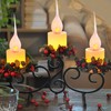 Abeja Flicker Flame Light Bulb, Silicone Dipped Candle Light Bulb,