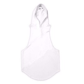 Muscle Killer 3 Pack Men's Workout Hooded Tank Tops Bodybuilding Muscle Cut Off T Shirt Sleeveless Gym Hoodies (Black+Gray+White, XX-Large)