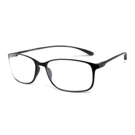 Calabria 720 Flexie Round Square Reading Glasses +6.00 Ebony Men/Women Bendable One Power Readers Flexible TR90 Frame