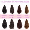 Claw Ponytail Extension Hair Piece Elastic Drawstring Synthetic Hair Ponytail