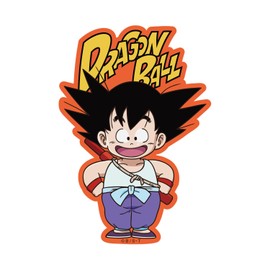Small Planet Dragon Ball Character Sticker Goku Logo Yellow x Orange