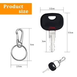 POPAPIE 10 Stück Baumaschinen Schlüssel Set,14603 Zündschlüssel,Baumaschinenschlüssel,Zündschlüssel set mit 10 Schlüsselanhänger Kompatibel für Minibagger Stapler Radlader Traktoren