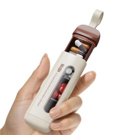 Portable 1-Day Travel Pill Box Organizer - Small Pill Case with Independent Compartments, Moisture-Proof - BPA Free Pill Case with 3 Compartments to for Travel and Your Daily Supplement Needs