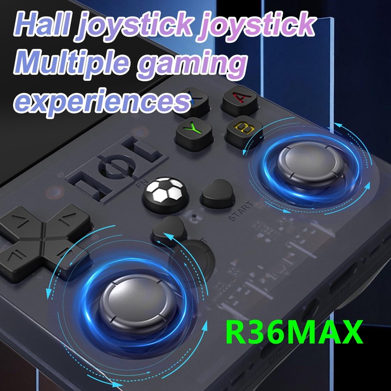 New R36 max Retro Handheld Game Console, 4.0" IPS Screen