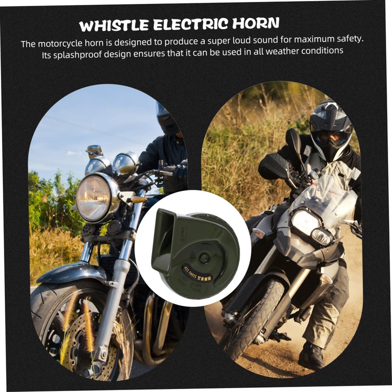 Alipis Motorcycle Horn Loud Speaker for Atv and Scooter Durable