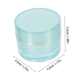 Beavorty Empty Cream Containers 6-pack 10g Acrylic Jar Travel Toiletry Bottles for Makeup Cream