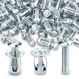 Cavity Metal Anchor, 30 Pieces Cavity Dowels Metal M4 x 20, Heavy Duty Cavity Wall Anchor Set, Jack Nuts + Petal Nuts with Expansion Nuts, Complete Assortment for Thin Wall Mounting, Plasterboard