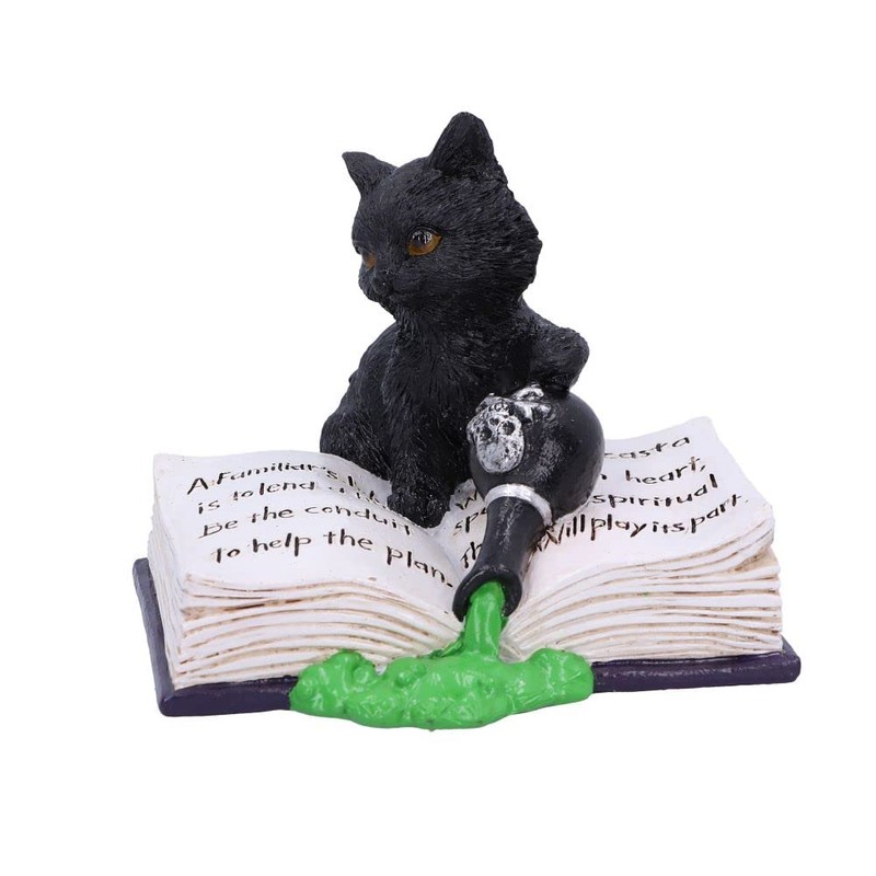 Nemesis Now Mischievous Feline Cat Figurine, Black, 10.5cm