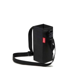 achilles Bottle Bag, Bottle Bag for Hanging, Bottle Carrying Strap, Shoulder Bag for Bottle, Shoulder Bag for Festival and Outdoor Activities, 9 x 9 x 22 cm (Black)