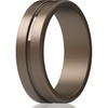 ThunderFit Men's Silicone Ring Rubber Wedding Band - 1 Ring