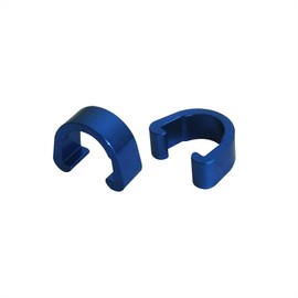 Lotatheta C-Clips Clamps Aluminum Alloy Metal U-Clips Buckle MTB BMX Mountain Bike Bicycles Brake Cable derailleur Shifter Cable Guides Gear Cable Housing Hose 8 Colors 2 PCs in Each Color