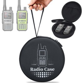 UV-5R MINI Ham Radio Carrying Case Walkie Talkie Case Holder Handheld Ham Radios Hard Storage Carrying Case Compatible UV-5R MINI 5R and Radio Accessories(Bag Only)