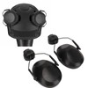 1 Pair Helmet Attachable Ear Muff Noise Canceling Soft Comfortable