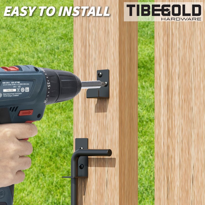 TIBEGOLD 36" Heavy Duty Cane Bolt Gate Drop Rod, Extra