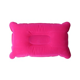 LifeChic Inflatable Travel Pillow, 38 x 24 cm, Fuchsia - Comfort and Support for the Neck, Perfect for Travel and Relaxation, Airplane, Car, Train and Office, Easy to Inflate