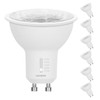 LUXRITE GU10 LED Bulbs Dimmable, 50W Halogen Equivalent, 5 Color