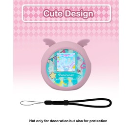 Chanvoo Silicone Case Compatible with Punirunes Interactive Digital Toy - Protective Sleeve with Lanyard (Case Only) - Pink