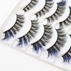 DAODER False Eyelashes Colored Lashes Fluffy Wispy with Blue Color